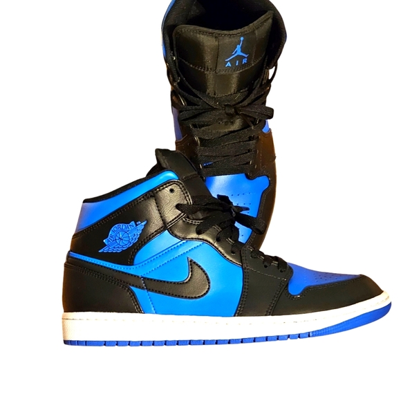 New Air Jordan 1 Mid W10/M8.5 Blue/Black DQ8426-042 NWOB - Picture 2 of 12